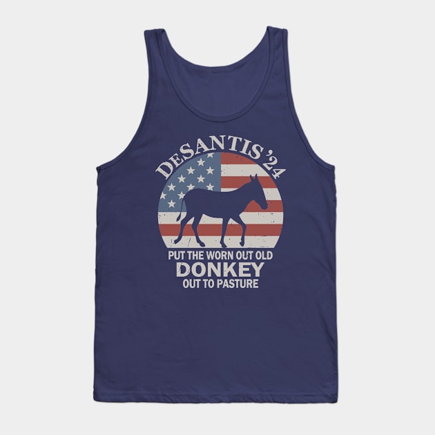 Put The Worn Out Old Donkey Out To Pasture Tank Top by Etopix